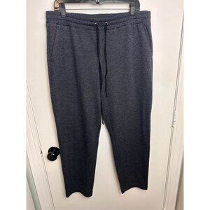 Loft Straight Crop Drawstring Pants with pockets Dress pants women size L #1145